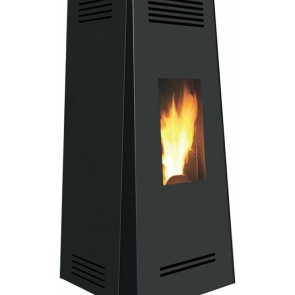 Caminetti Montegrappa NES10 EVO Timbro Evo Poêle à pellets à air chaud avec ventilation intelligente 10,1 kw - habillage en acier peint noir