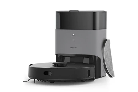 Robot nettoyeur Airrobo Aspirateur Robot Laveur T20+ 3 en 1 avec Station de Vidage, Aspiration Puissante 2600Pa, Navigation LDS Intelligente, Détection Tapis, Contrôle via